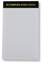 Load image into Gallery viewer, notepad - after coffee