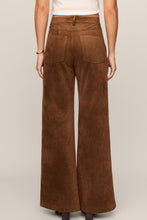 Load image into Gallery viewer, Faux Suede Midrise Wide Leg Pant
