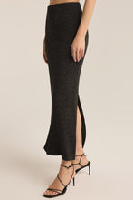 Load image into Gallery viewer, metallic rib sweater knit skirt