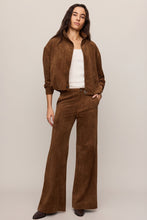 Load image into Gallery viewer, Faux Suede Midrise Wide Leg Pant