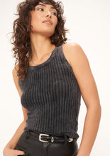 Load image into Gallery viewer, contrast rib knit tank
