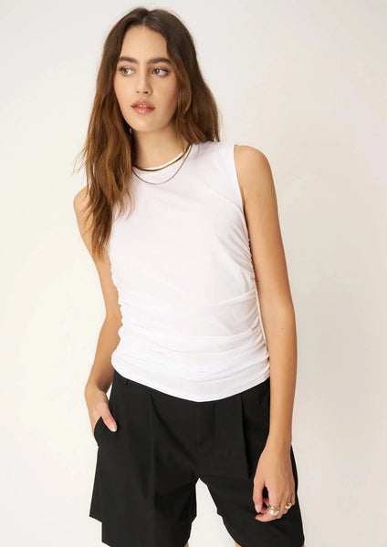 ruched jersey tank