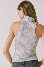 Load image into Gallery viewer, python print halter neck top