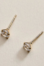 Load image into Gallery viewer, round cz stud earring