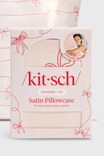 Load image into Gallery viewer, satin pillowcase holiday bows