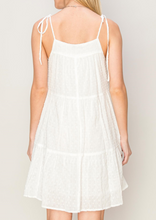Load image into Gallery viewer, tie shoulder tiered dress
