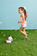 Load image into Gallery viewer, girls smock check 2pc swimsuit