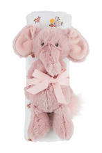 Load image into Gallery viewer, baby floral swaddle + rattle