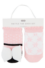 Load image into Gallery viewer, baby rattle toe socks