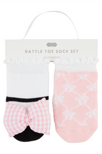 Load image into Gallery viewer, baby rattle toe socks