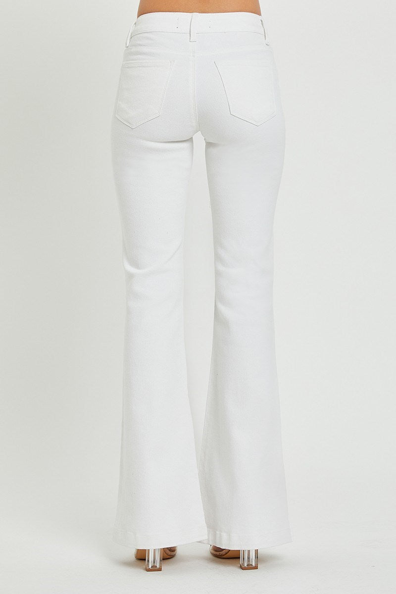 【RICHMOND】the rich white flared jeans John Richmond RICH white and silver flared jeans