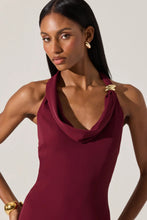 Load image into Gallery viewer, cowl halter dress