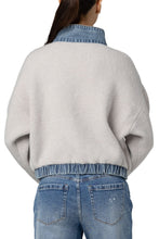 Load image into Gallery viewer, denim pocket zip cardigan