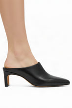 Load image into Gallery viewer, leather heel mule