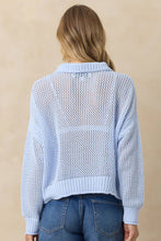 Load image into Gallery viewer, open knit 1/4 zip sweater