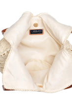 Load image into Gallery viewer, raffia v tote