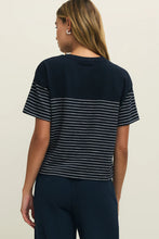 Load image into Gallery viewer, textured knit striped short sleeve top