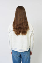 Load image into Gallery viewer, crochet + vegan sweater bomber