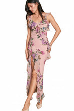 Load image into Gallery viewer, floral midi ruffle dress