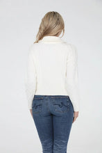 Load image into Gallery viewer, zip cable cardigan