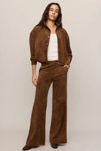Load image into Gallery viewer, Faux Suede Bubble Hem Jacket