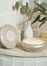 Load image into Gallery viewer, 3 wick tin candle - eucalyptus