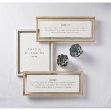 Load image into Gallery viewer, family glass plaque