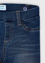 Load image into Gallery viewer, girls denim jegging heart pocket