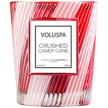 Load image into Gallery viewer, glass candle - candy cane