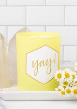 Load image into Gallery viewer, painted candle - yay