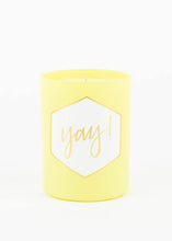 Load image into Gallery viewer, painted candle - yay