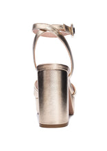 Load image into Gallery viewer, platform metallic sandal