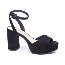 Load image into Gallery viewer, platform sueded sandal