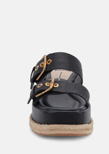 Load image into Gallery viewer, double buckle platform sandal
