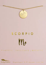 Load image into Gallery viewer, women zodiac necklace scorpio