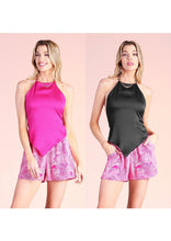 Load image into Gallery viewer, women hammered handkerchief halter top