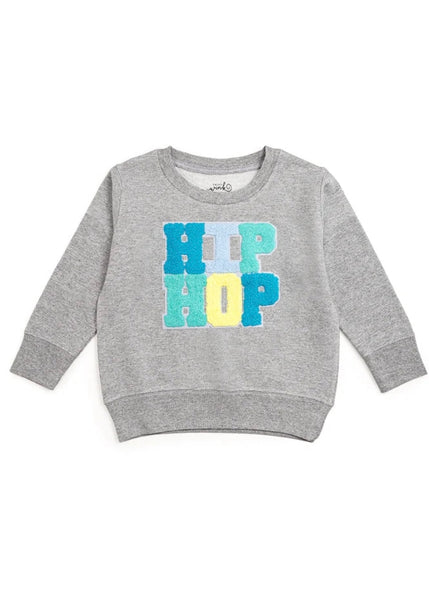 kids hip hop patch sweatshirt