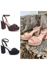 Load image into Gallery viewer, women suede platform sandal