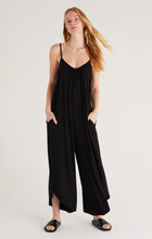 Load image into Gallery viewer, jersey flare leg strap jumpsuit