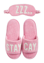 Load image into Gallery viewer, women slipper & mask set