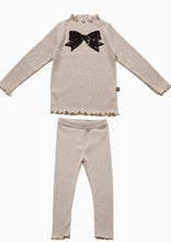 Load image into Gallery viewer, girls metallic bow rib set
