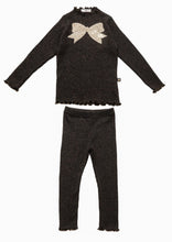 Load image into Gallery viewer, girls metallic bow rib set
