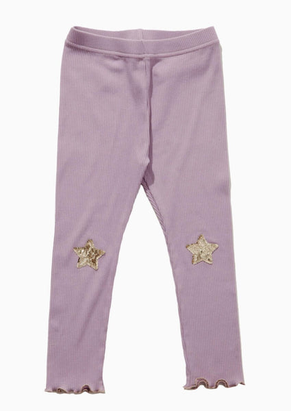 girls star rib legging