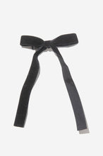 Load image into Gallery viewer, girls long velvet bow clip
