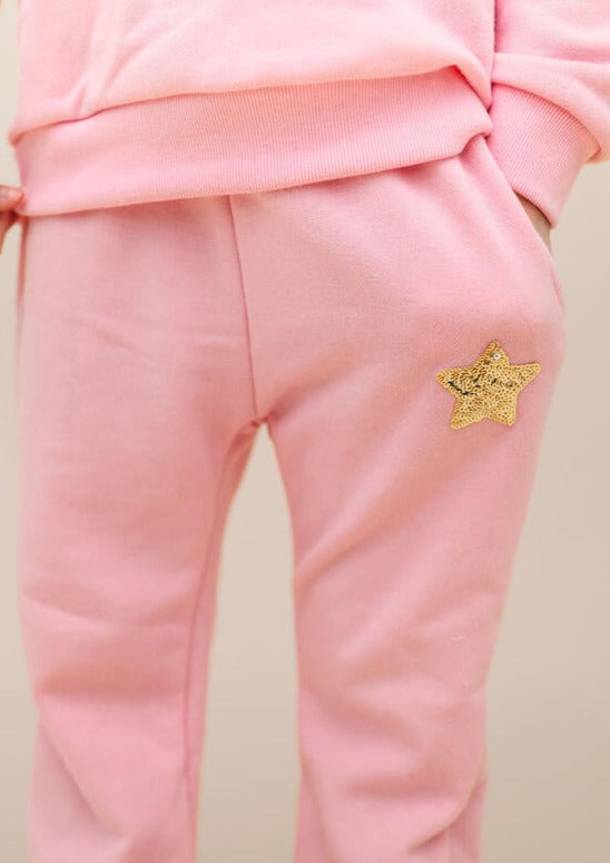 girls glitter bow sweatshirt
