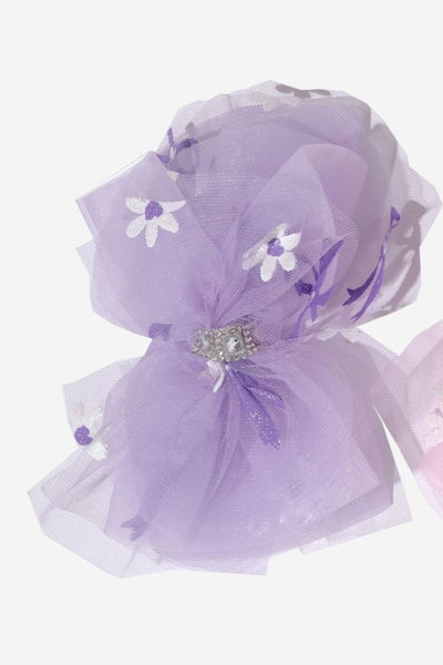 bow tulle hair clip