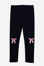Load image into Gallery viewer, sequin bow rib legging
