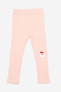 girls santa rib legging