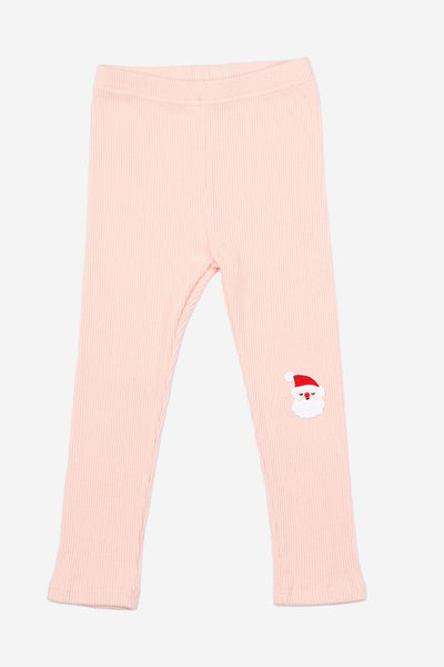 girls santa rib legging