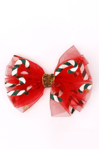 girls candycane tutu bow